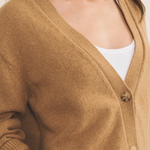 brown cashmere cardigan women - focus | Matilda | Linnea Lund
