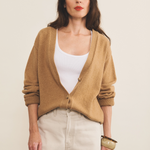 brown cashmere cardigan women - look | Matilda | Linnea Lund