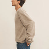Beige men cashmere sweater - side view | Mimmi | Linnea Lund