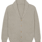 Greige cashmere sweater men - packshot | Philippe | Linnea Lund