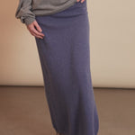 denim blue women cashmere skirt - video | Astrid | Linnea Lund