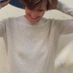 Blue cashmere sophie scarf bandana | Violette | Ines de la Fressange x Linnea Lund