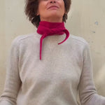 Fuchsia cashmere sophie scarf bandana | Violette | Ines de la Fressange x Linnea Lund