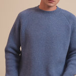 Blue denim cashmere sweater men - video | Sergio | Linnea Lund