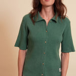 Cashmere polo women green - video | Elise | Linnea Lund