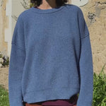 blue denim cashmere sweater women - video | Edward | Linnea Lund