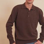 Cashmere polo men brown chocolate - video | Ralph | Linnea Lund