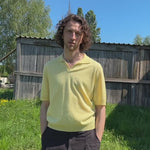 Cashmere polo men yellow - video | Isabella | Linnea Lund