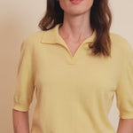 Cashmere polo women yellow - video | Isabella | Linnea Lund
