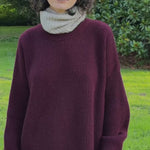 burgundy cashmere sweater women - video | Edward | Linnea Lund