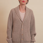 greige cashmere cardigan women - video | Philippe | Linnea Lund