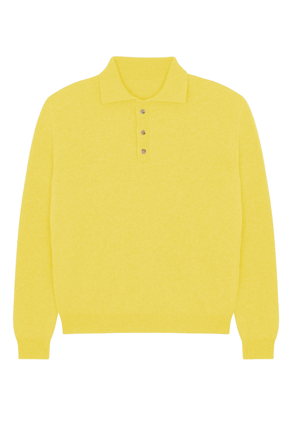 flash yellow cashmere polo unisex | Ralph | Linnea Lund