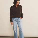 Cashmere polo women brown chocolate - look | Ralph | Linnea Lund