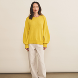 Flash yellow cashmere sweater women - look | Sarah | Linnea Lund