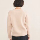 light pink cashmere sweater women - back view | Sergio | Linnea Lund