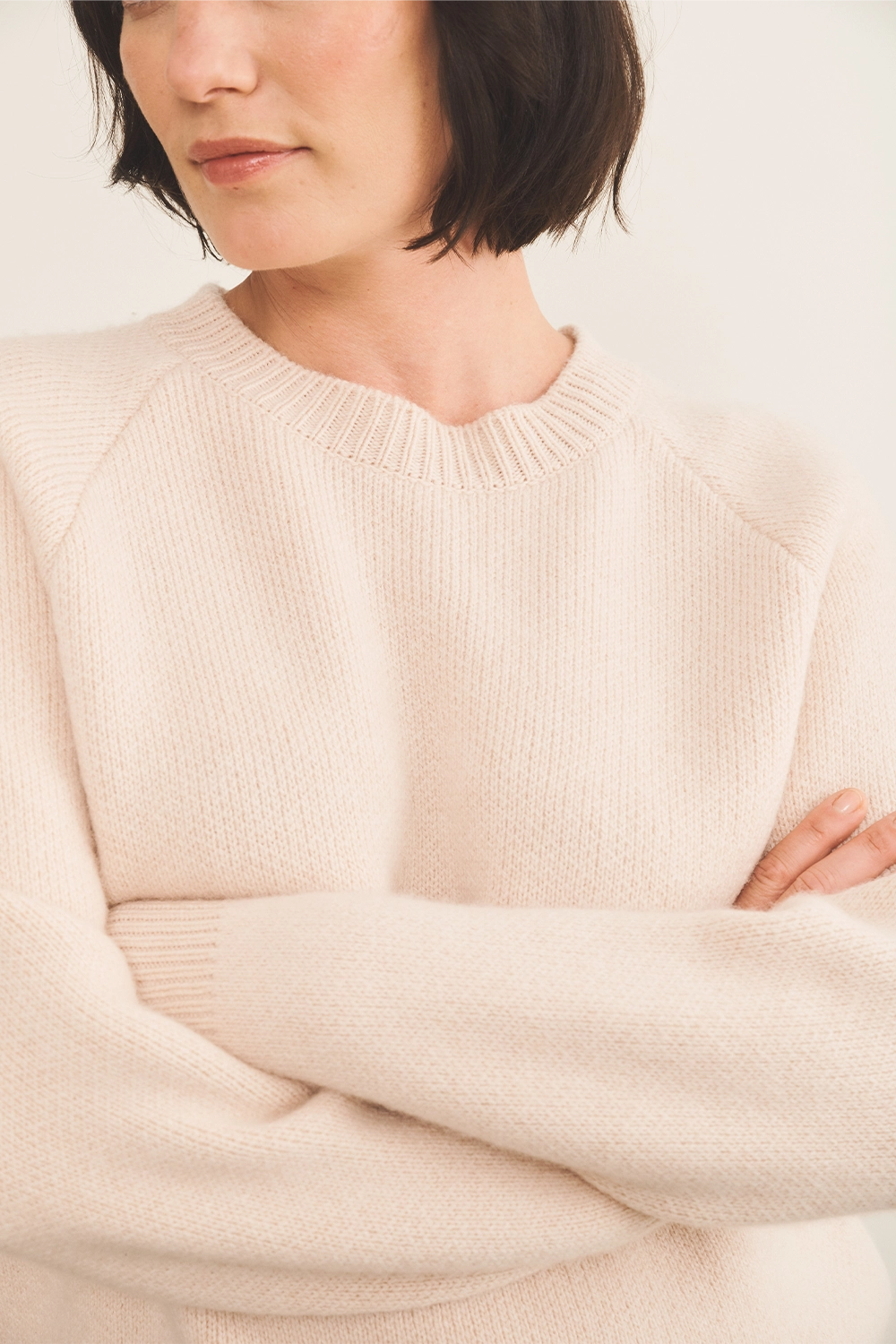light pink cashmere sweater women - focus | Sergio | Linnea Lund