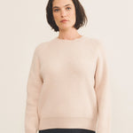 light pink cashmere sweater women - front view | Sergio | Linnea Lund