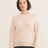 light pink cashmere sweater women - front view | Sergio | Linnea Lund