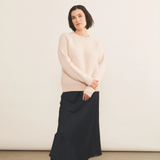 light pink cashmere sweater women - look | Sergio | Linnea Lund