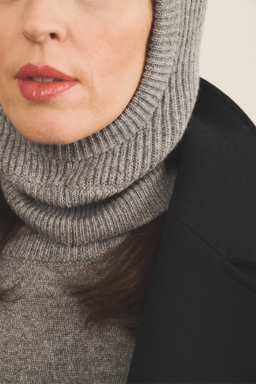 Grey balaclava unisex - focus | Snoflinga | Linnea Lund