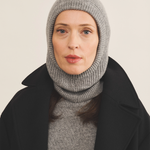 Grey balaclava unisex - front view | Snoflinga | Linnea Lund