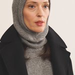 Grey balaclava unisex - side view | Snoflinga | Linnea Lund
