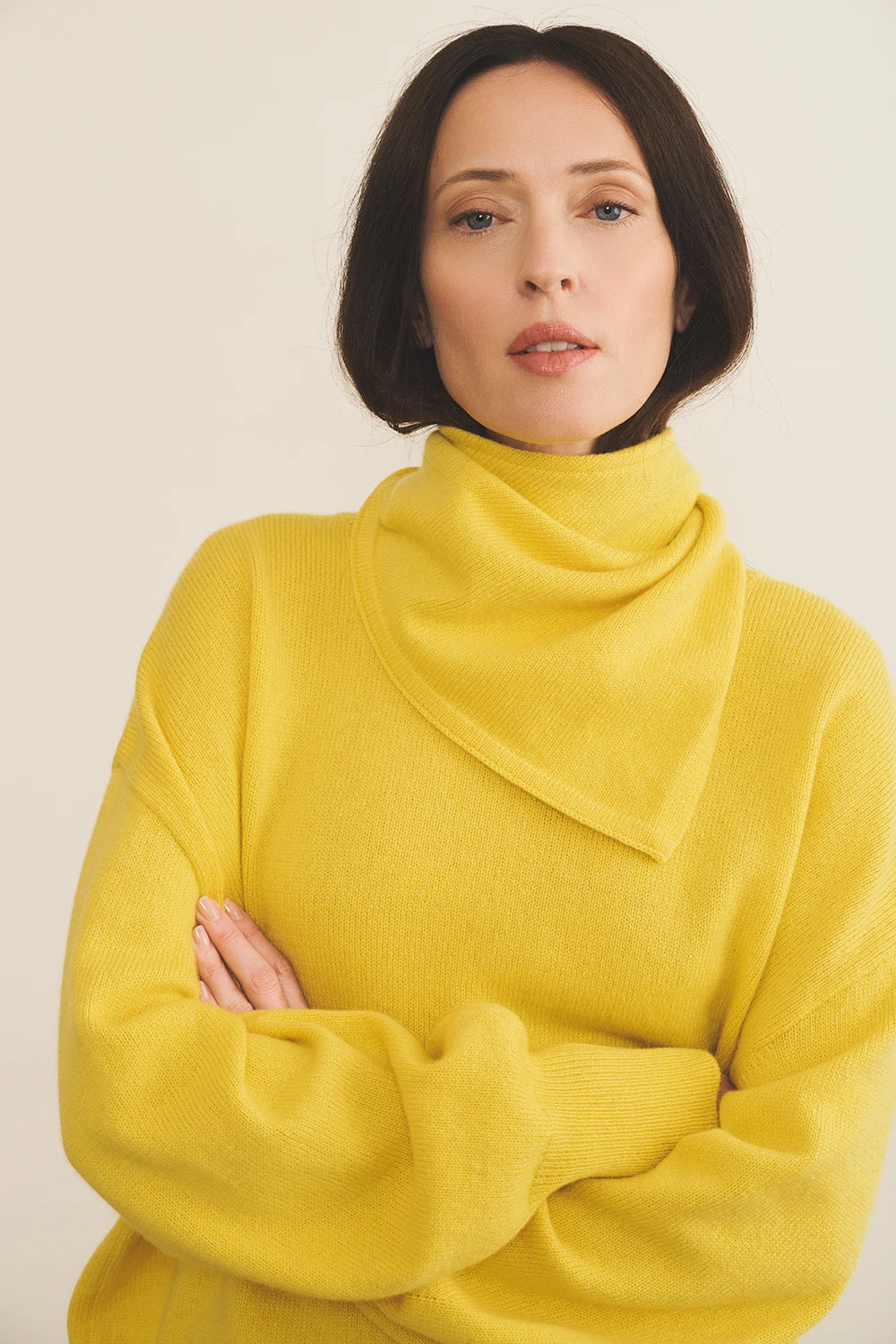 flash yellow cashmere bandana women | Stella | Linnea Lund