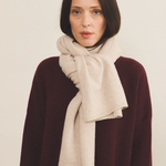 beige scarf cashmere - front view | Susanne | Linnea Lund