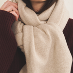 beige scarf cashmere - focus | Susanne | Linnea Lund