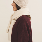white scarf cashmere - side view | Susanne | Linnea Lund