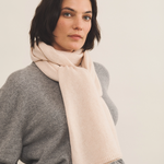 light salmon pink scarf cashmere - side view | Susanne | Linnea Lund
