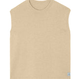 White cashmere sleeveless cardigan women - packshot | Berit | Linnea Lund