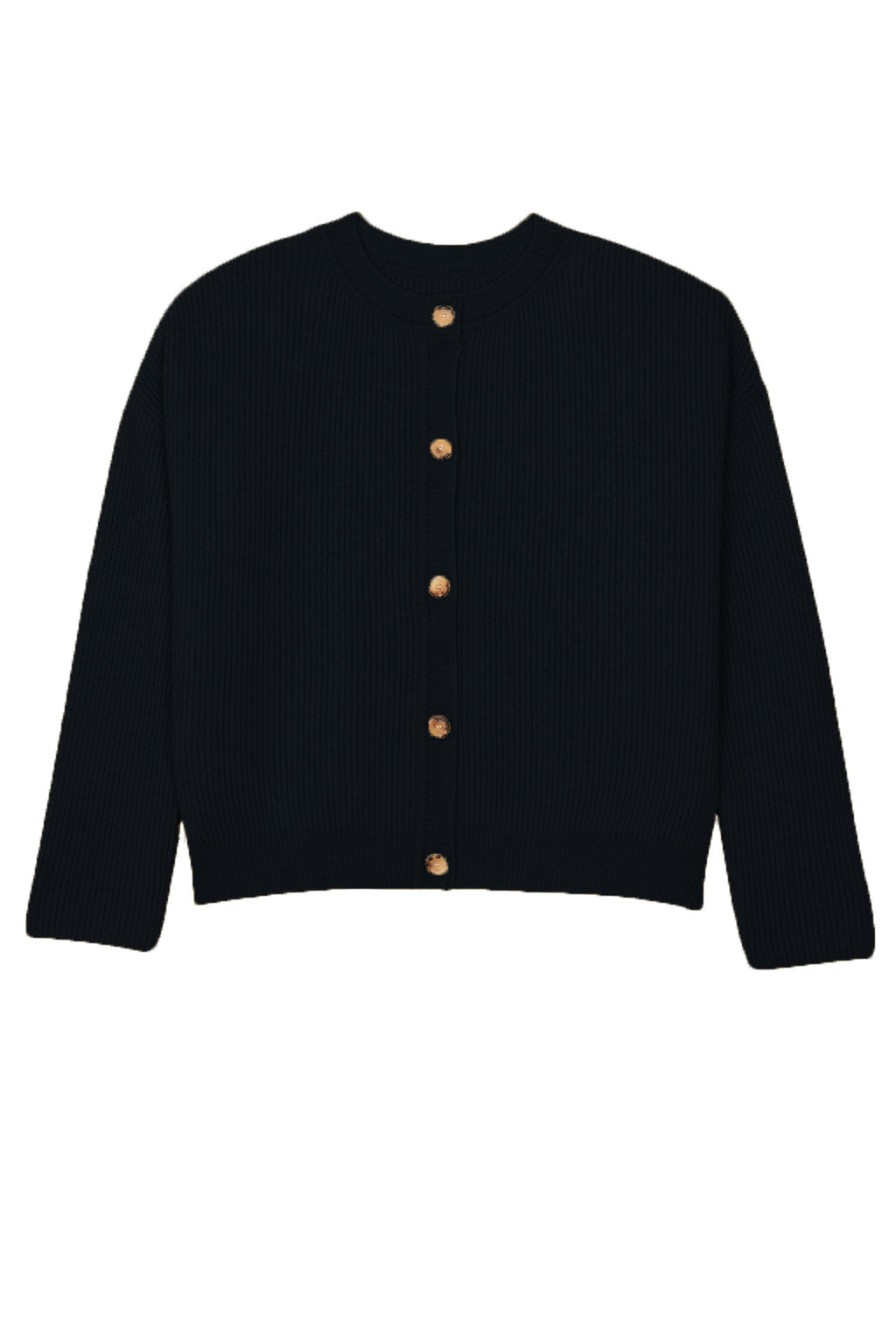 Black cashmere cardigan women- packshot | Carole | Linnea Lund