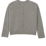 Grey cashmere cardigan women - packshot | Carole | Linnea Lund