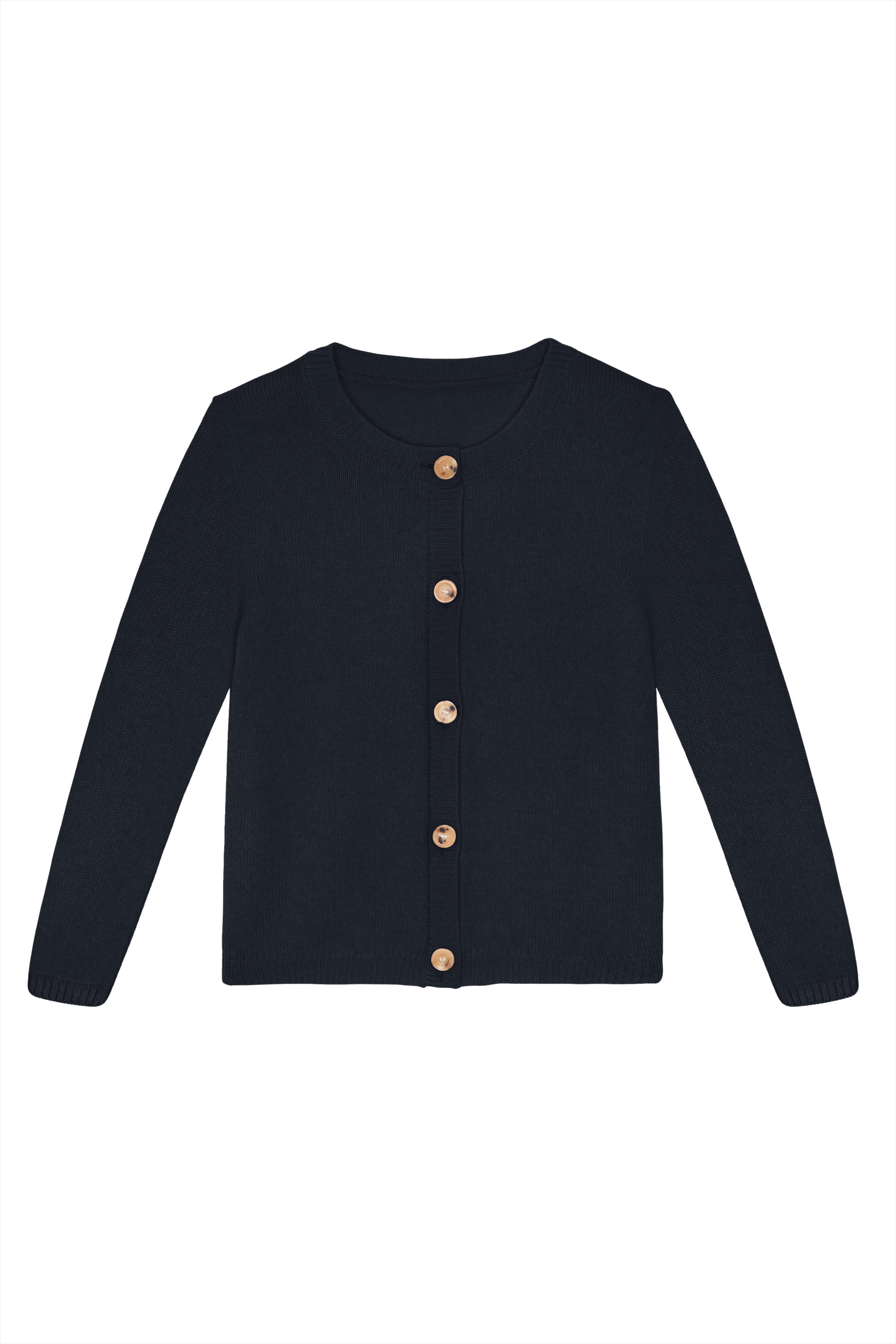 Midnight blue women cashmere cardigan - packshot | Greta | Linnea Lund