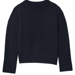 Ribbed blue women cashmere sweater - packshot | Edward | Linnea Lund