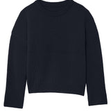 Ribbed blue women cashmere sweater - packshot | Edward | Linnea Lund