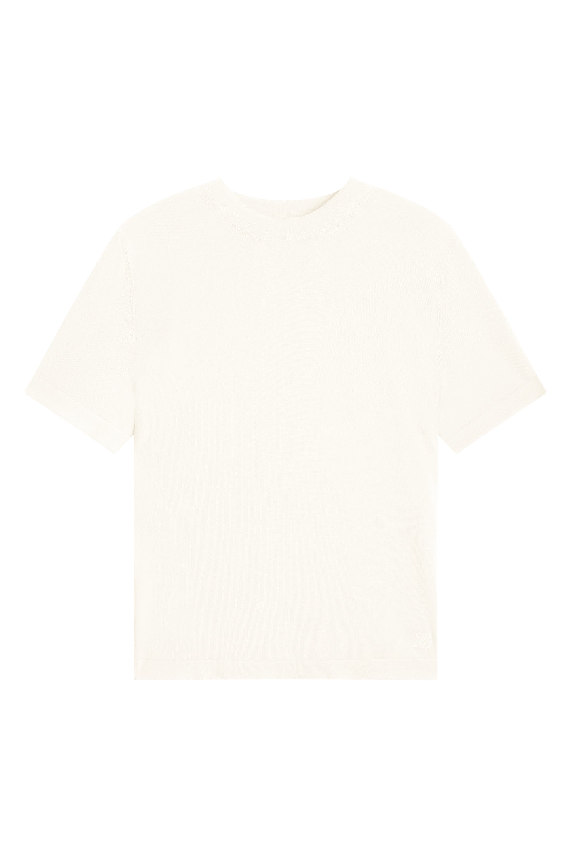 white cashmere tee shirt men - Packshot| Julien | Linnea Lund