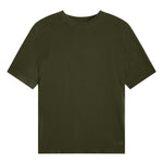 kaki cashmere tee shirt women - packshot | Julien | Linnea Lund