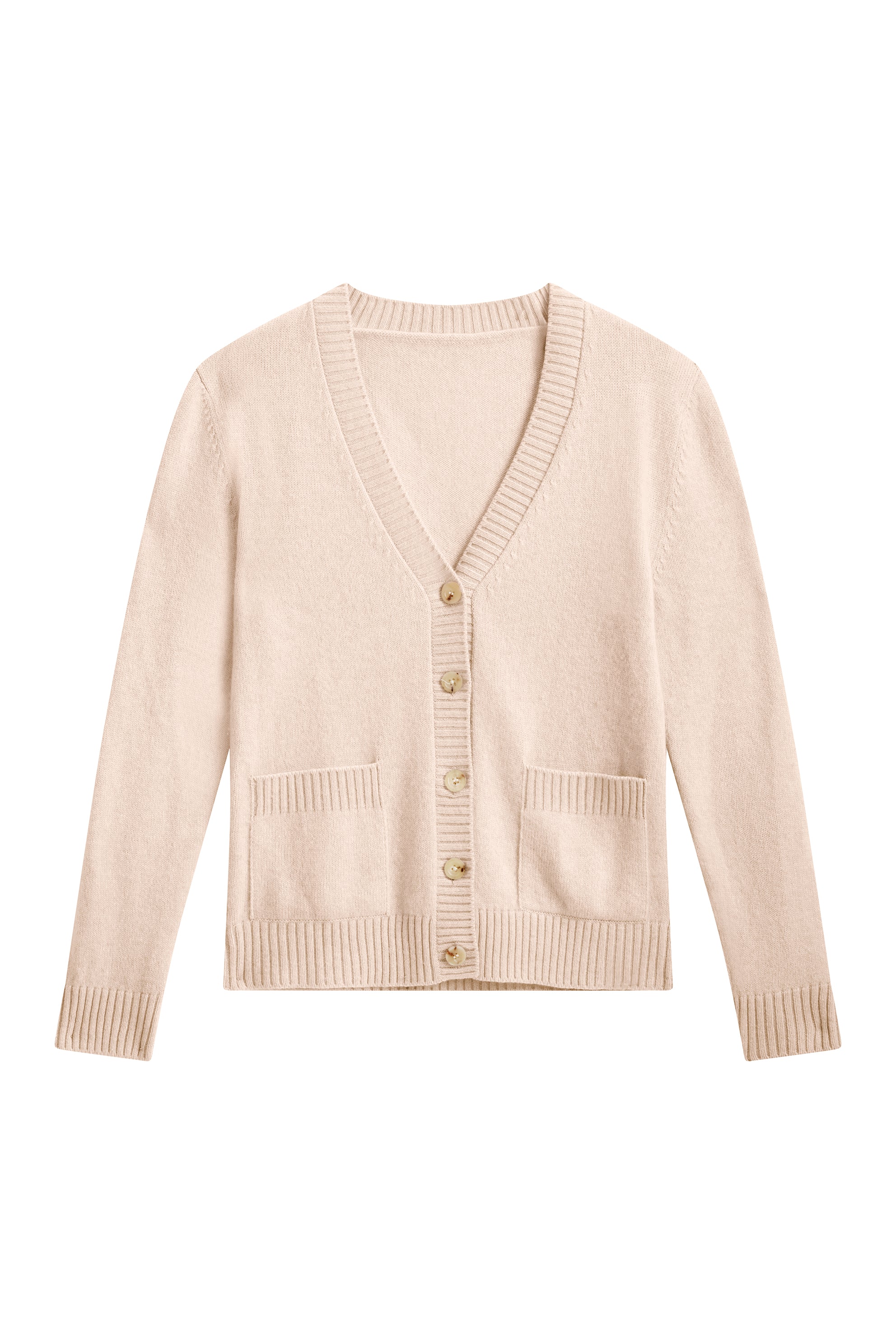 Cashmere cardigan unisex powder - packshot | Junior | Linnea Lund