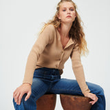 Claudine Cardigan - Camel