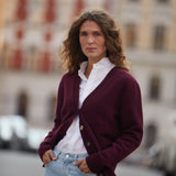 Junior Cardigan - Bordeaux