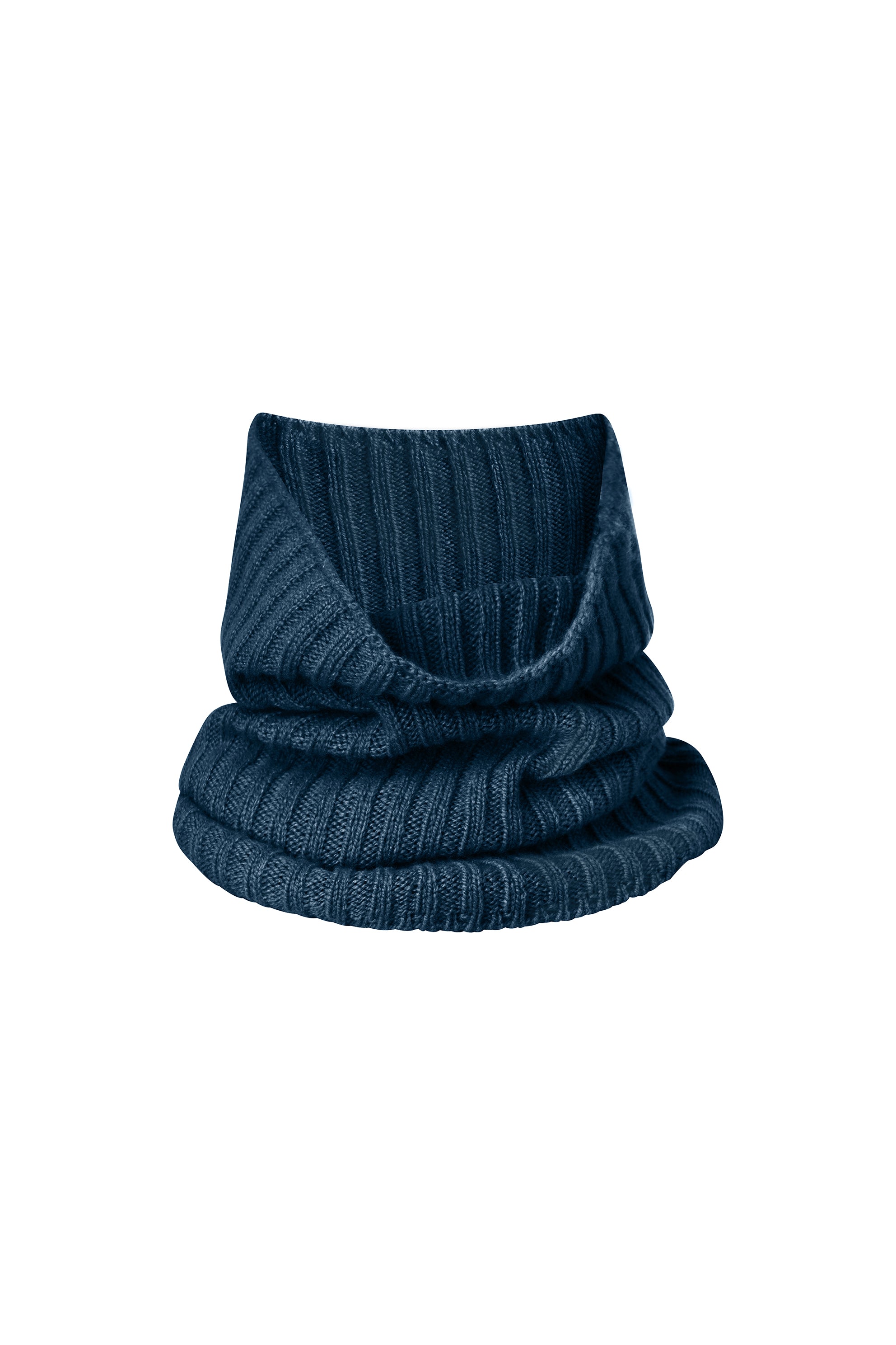 Dark steel teal cashmere collar packshot | Maya | Linnea Lund