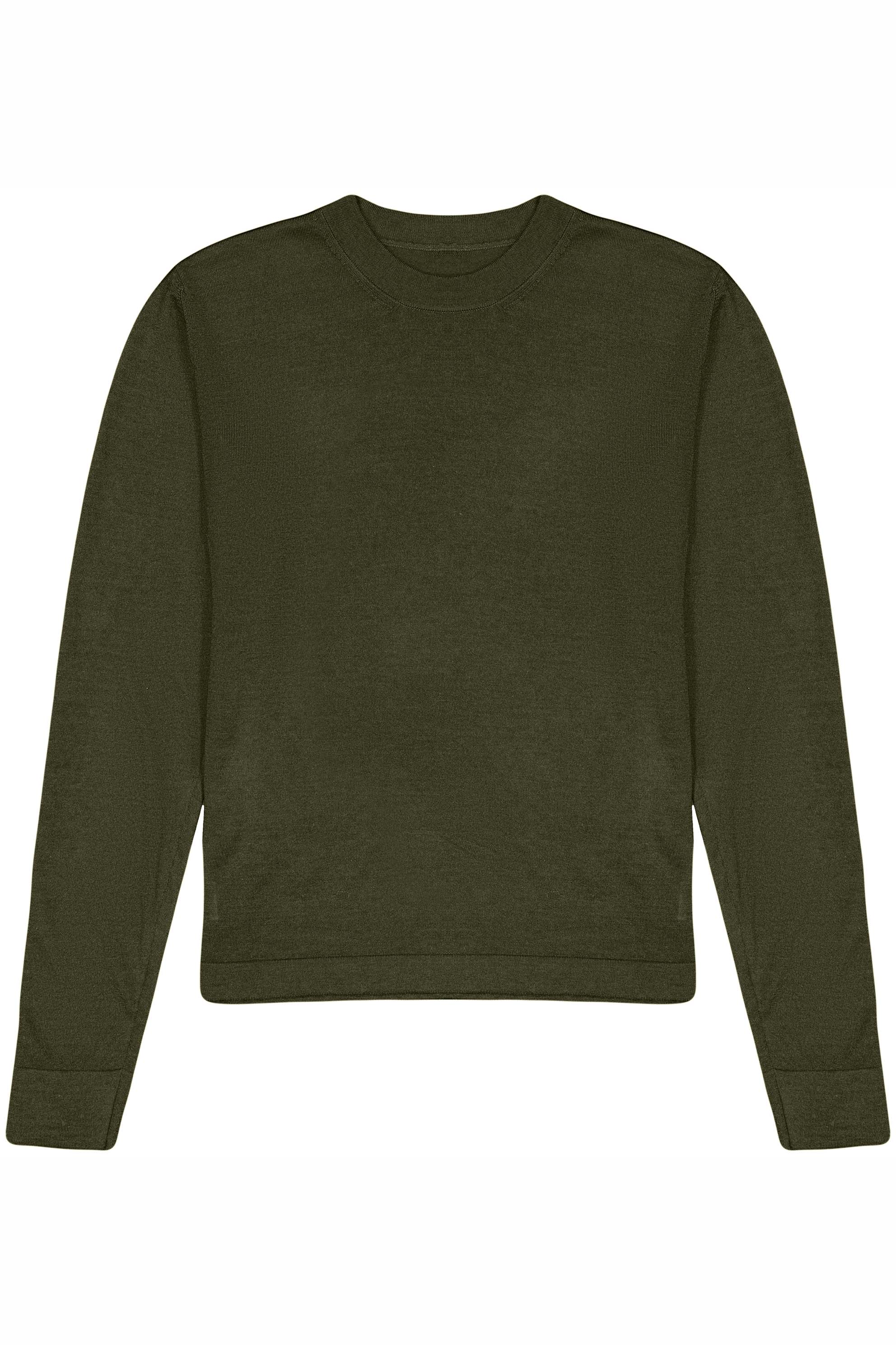 kaki cashmere sweater - packshot | Marcel | Linnea Lund