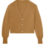 brown cashmere cardigan women - packshot | Matilda | Linnea Lund