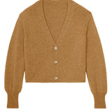 brown cashmere cardigan women - packshot | Matilda | Linnea Lund