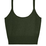 Dark green cashmere top women - packshot | Maud | Linnea Lund