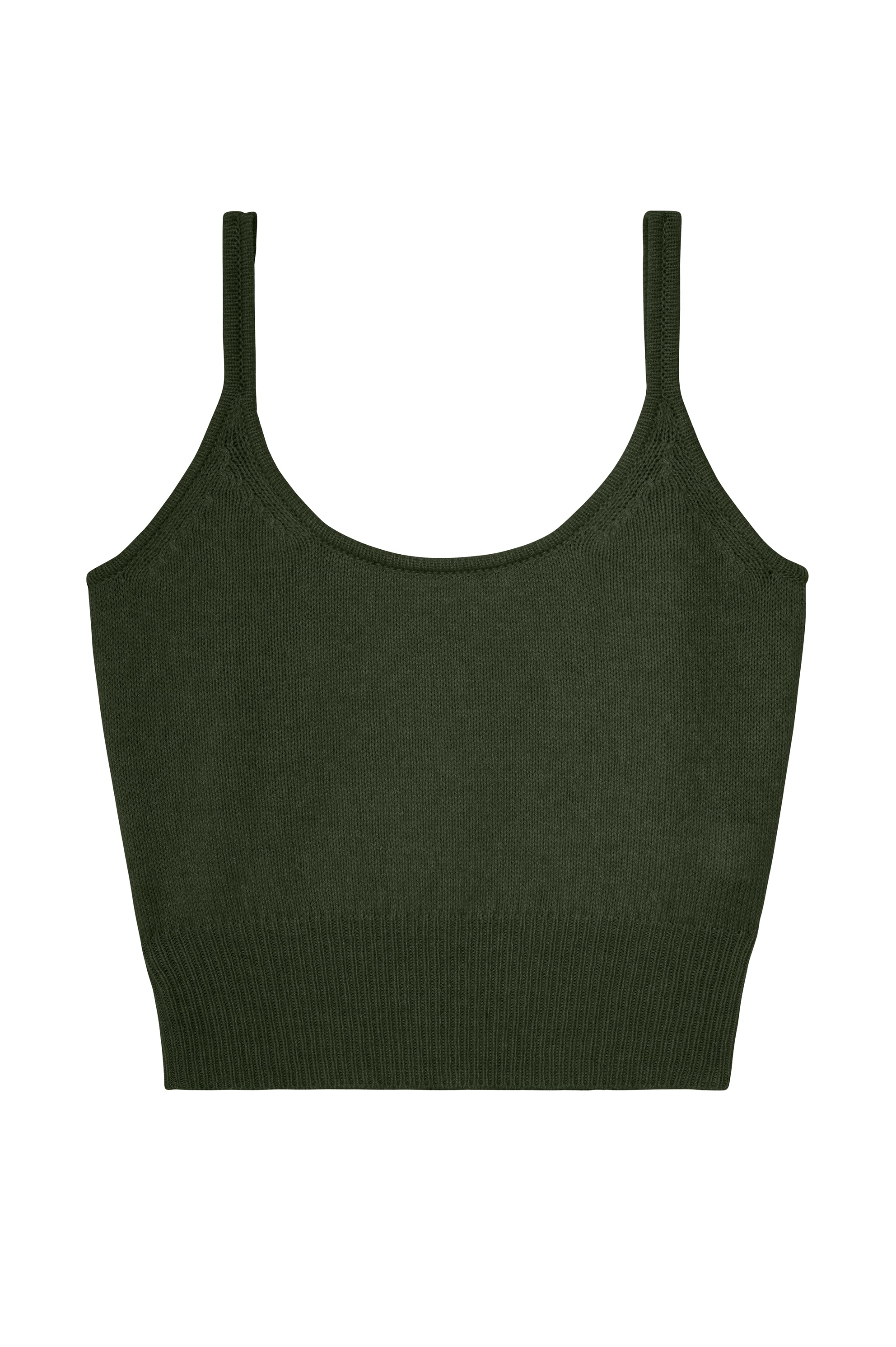 Dark green cashmere top women - packshot | Maud | Linnea Lund