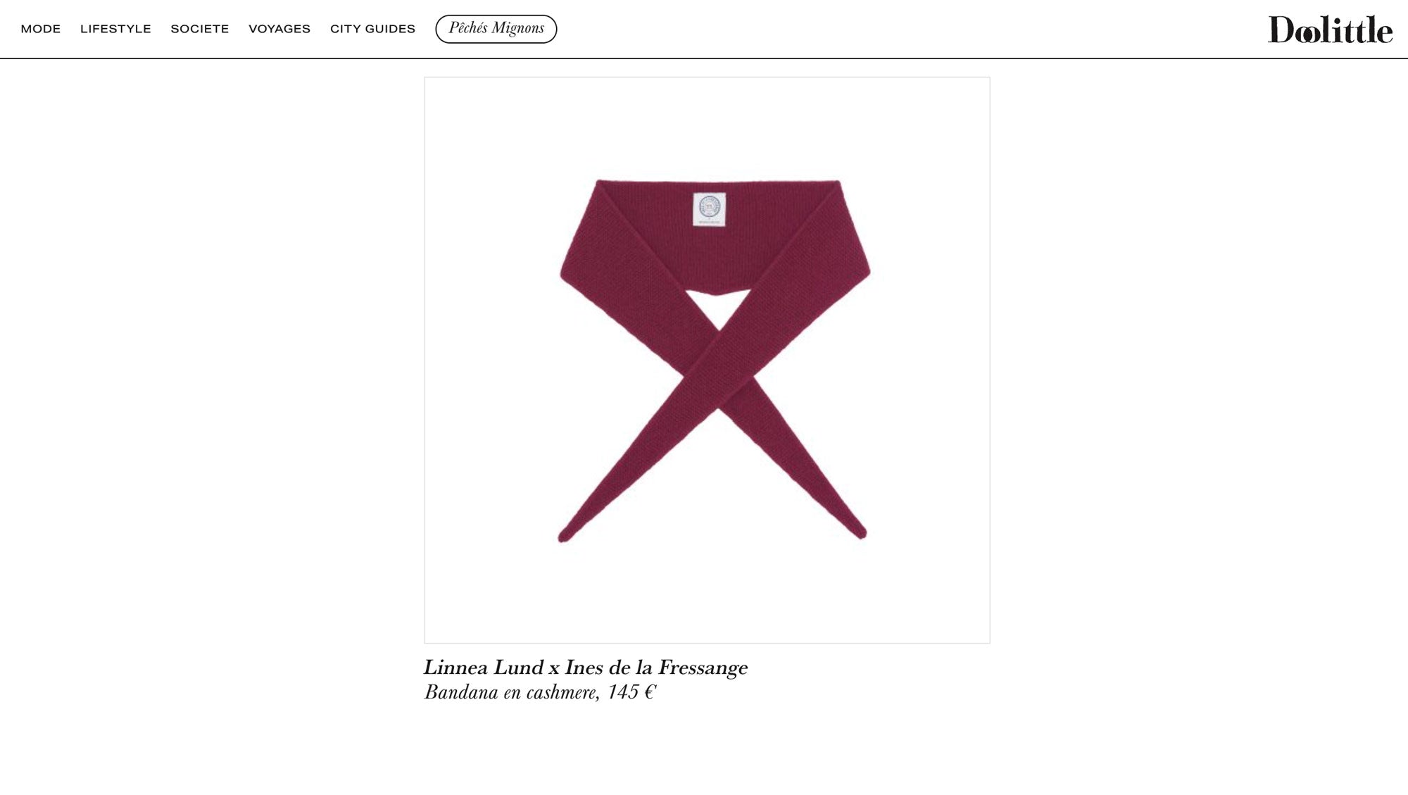 Linnea Lund in Doolitle magazine