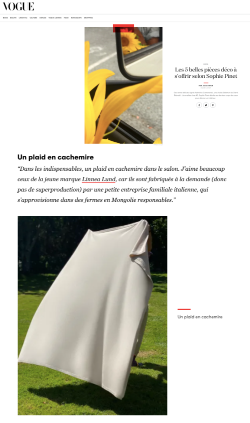 Vogue is talking about us !